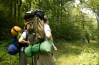 NYSCamp Delegates Hiking on an Overnight Backpacking Trip