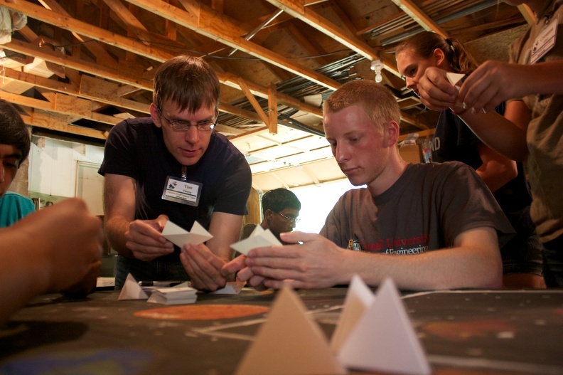 Oragami with mathematician Dr. Tom Fleming at the NYSCamp.jpg